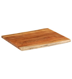 Dessus de table 110x80x2,5 cm rectangulaire bois massif acacia