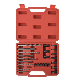 Kit d'extracteurs de boulons Acier 25 pièces