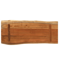 Dessus de table 80x40x3,8 cm rectangulaire bois massif acacia