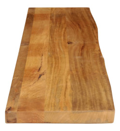 Dessus de table à bord vivant 160x30x2,5cm bois massif manguier