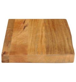 Dessus de table à bord vivant 60x30x2,5 cm bois massif manguier