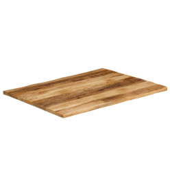 Dessus de table bord vivant 100x80x2,5 cm bois de manguier brut