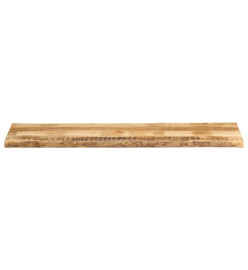 Dessus de table bord vivant 160x40x3,8 cm bois de manguier brut