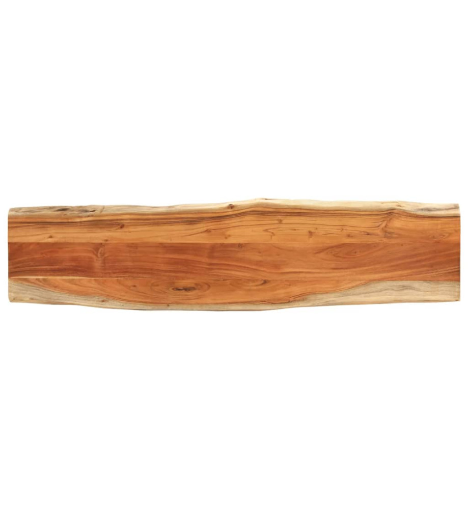 Dessus de table 180x40x3,8 cm rectangulaire bois massif acacia