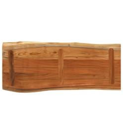 Dessus de table 100x40x3,8 cm rectangulaire bois massif acacia