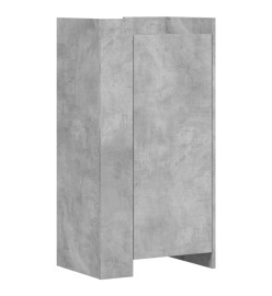 Armoire à chaussures gris béton 52x37,5x100cm bois d'ingénierie