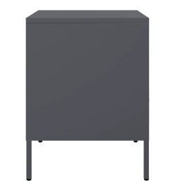 Tables de chevet 2 pcs anthracite 36x39x50,5 cm