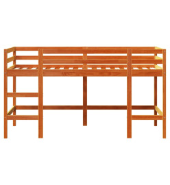 Lit mezzanine enfants avec échelle 90x190 cm bois de pin massif