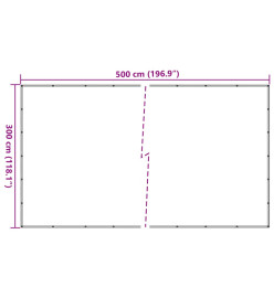 Filet pour remorque vert 3x5 m PEHD