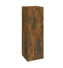 Meuble TV Chêne fumé 30,5x30x90 cm Bois d'ingénierie