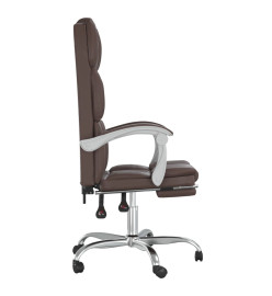 Fauteuil inclinable de bureau Marron Similicuir