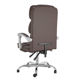 Fauteuil inclinable de bureau Marron Similicuir