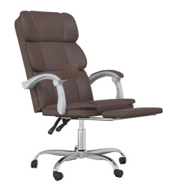 Fauteuil inclinable de bureau Marron Similicuir