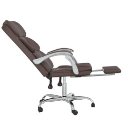 Fauteuil inclinable de bureau Marron Similicuir