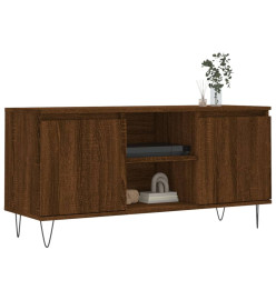 Meuble TV chêne marron 104x35x50 cm bois d'ingénierie