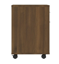 Armoire roulante Chêne marron 45x38x54 cm Bois d'ingénierie