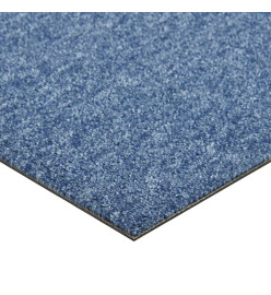 Dalles de tapis de sol 20 pcs 5 m² 50x50 cm Bleu