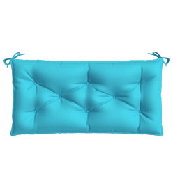 Coussin de banc de jardin turquoise 110x50x7 cm tissu