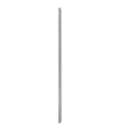 Poteaux de clôture 20 pcs argenté 280 cm acier galvanisé