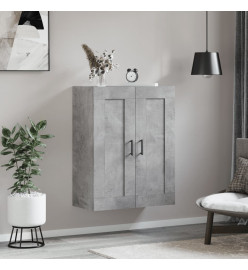 Armoire murale gris béton 69,5x34x90 cm bois d'ingénierie