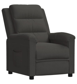 Fauteuil inclinable Gris foncé Velours