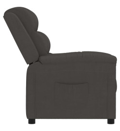 Fauteuil inclinable Gris foncé Velours