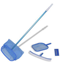 Kit entretien Piscine avec Manche Téléscopique et Brosse