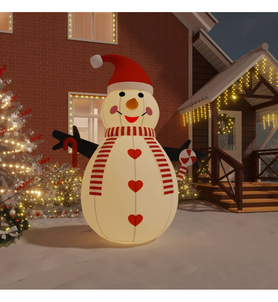 Bonhomme de neige gonflable avec LED 300 cm