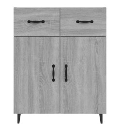 Buffet sonoma gris 69,5x34x90 cm bois d'ingénierie