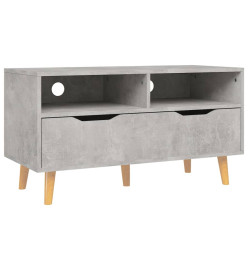 Meuble TV Gris béton 90x40x48,5 cm Aggloméré