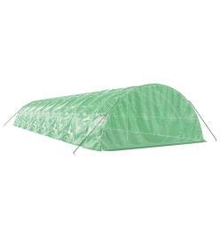 Serre avec cadre en acier vert 80 m² 16x5x2,3 m