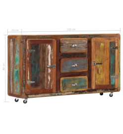 Buffet 150 x 43 x 86 cm Bois de récupération massif