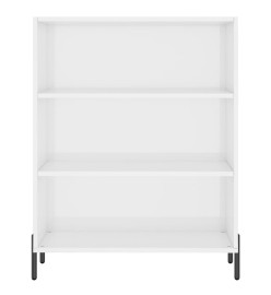 Armoire à étagères blanc brillant 69,5x32,5x90 cm