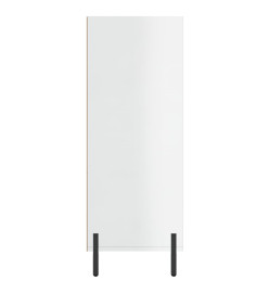 Armoire à étagères blanc brillant 69,5x32,5x90 cm