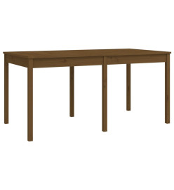 Ensemble à dîner de jardin 7 pcs marron miel bois pin massif