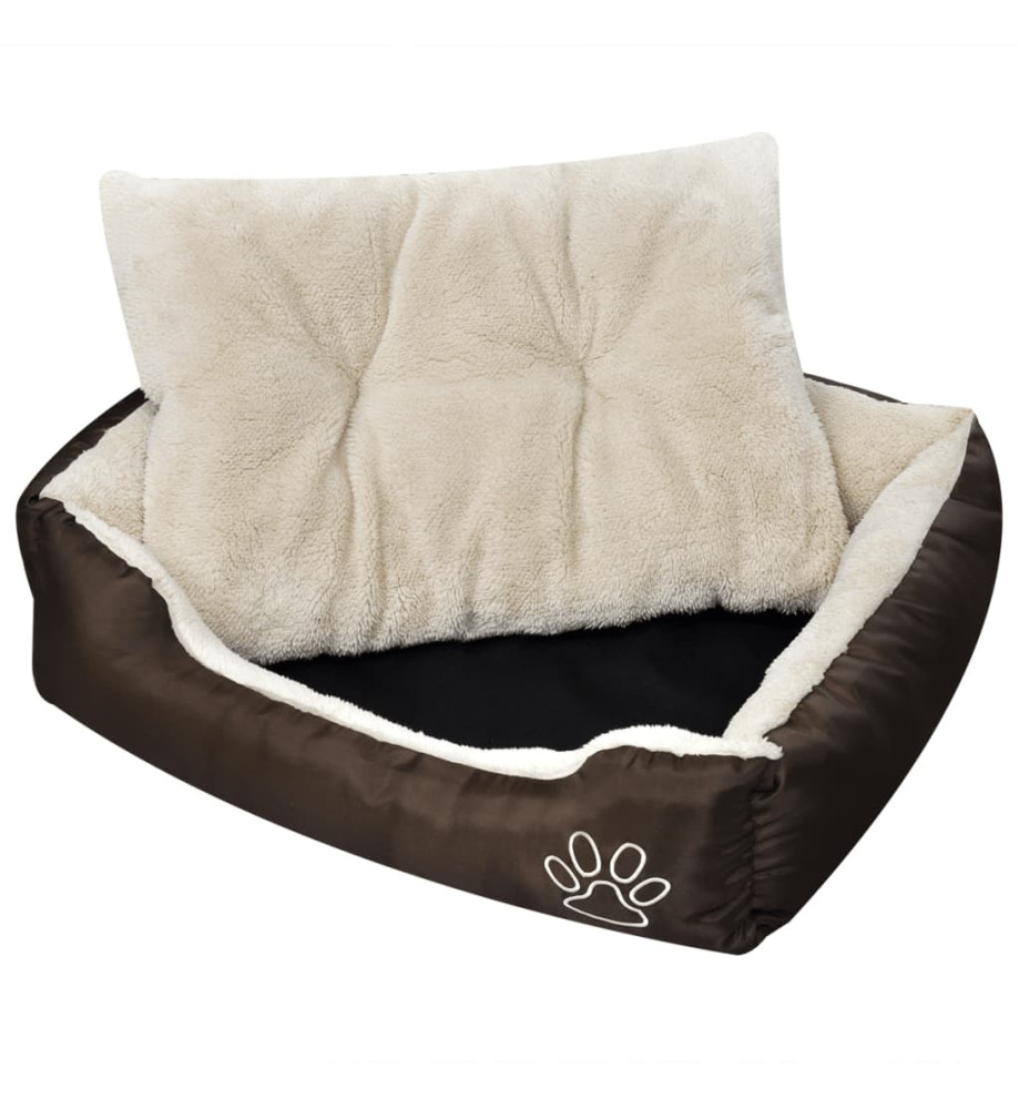 Lit chaud pour chiens avec coussin rembourré Taille S