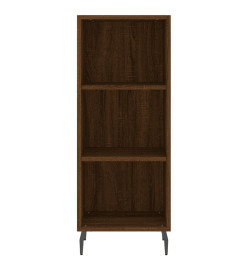 Buffet haut Chêne marron 34,5x32,5x180 cm Bois d'ingénierie