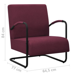 Fauteuil Violet Tissu