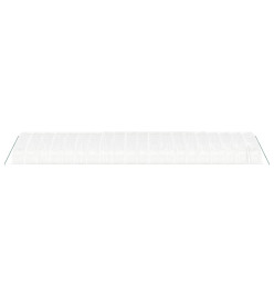 Serre avec cadre en acier blanc 120 m² 20x6x2,85 m