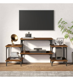 Meuble TV Chêne marron 117x35x52 cm Bois d'ingénierie