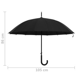 Parapluie automatique Noir 105 cm