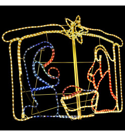 Décoration de la crèche de Noël 240 LED 116x41x87 cm