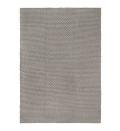 Tapis rectangulaire Gris 80x160 cm Coton