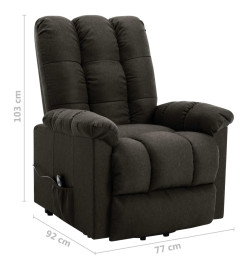 Fauteuil Marron foncé Tissu