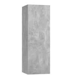 Meubles TV 2 pcs Gris béton 30,5x30x90 cm Aggloméré