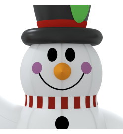 Bonhomme de neige gonflable avec LED 120 cm