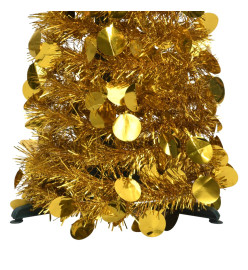 Sapin de Noël artificiel escamotable doré 120 cm PET