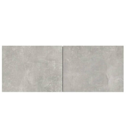 Ensemble de meubles TV 4 pcs Gris béton Bois d'ingénierie