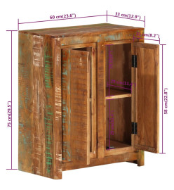 Buffet 60x33x75 cm Bois massif de récupération