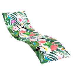 Coussin de chaise longue multicolore tissu oxford